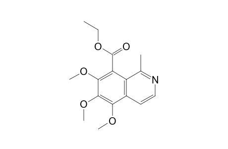 Ethyl 5,6,7-trimethoxy-1-methylisoquinoline-8-carboxylate