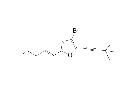 3-Bromo-2-(3',3'-dimethylbut-1'-ynyl)-5-pent-1-enylfuran