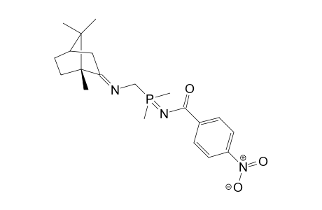 N-[dimethyl-[[[(1R)-1,7,7-trimethylnorbornan-2-ylidene]amino]methyl]-lambda5-phosphanylidene]-4-nitro-benzamide