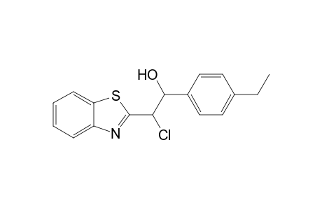 2-(2-Benzothiazolyl)-2-chloro-1-(4-ethylphenyl)ethanol