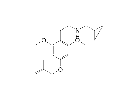 N-Cyclopropylmethyl-2,6-dimethoxy-4-(2-methyl-2-propenoxy)amphetamine