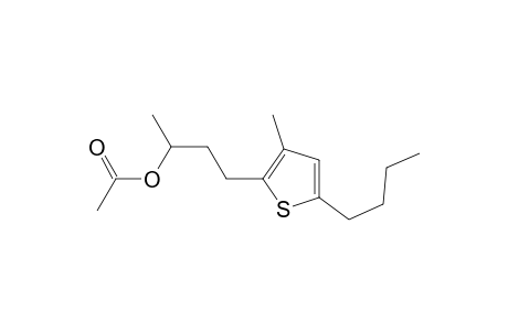 rac-3-(5-butyl-3-methylthiophen-2-yl)-1-methylpropyl acetate