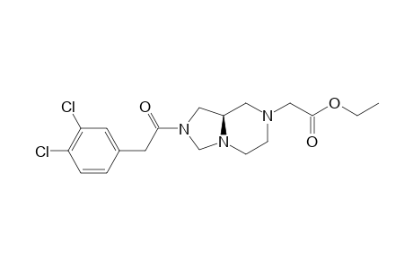 (+)-Ethyl 2-{(6R)-8-[2-(3,4-dichlorophenyl)acetyl]-1,4,8-triazabicyclo[4.3.0]nonan-4-yl}-acetate