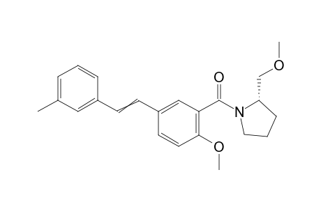 (S)-(2-methoxy-5-(3-methylstyryl)phenyl)(2-(methoxymethyl)pyrrolidin-1-yl)methanone