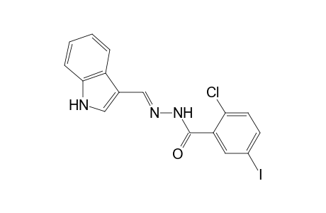 2-Chloro-N'-[(E)-1H-indol-3-ylmethylidene]-5-iodobenzohydrazide