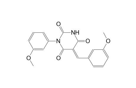 (5E)-5-(3-methoxybenzylidene)-1-(3-methoxyphenyl)-2,4,6(1H,3H,5H)-pyrimidinetrione