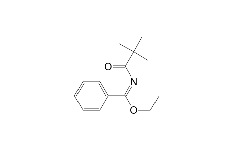 Benzenecarboximidic acid, N-(2,2-dimethyl-1-oxopropyl)-, ethyl ester