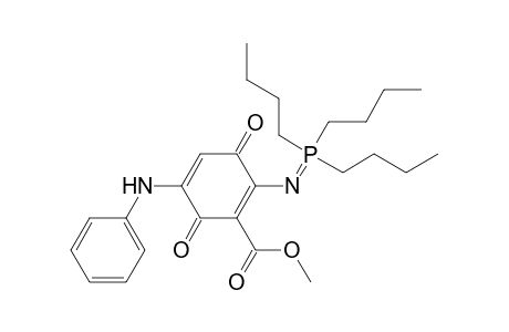 Methyl 5-phenylamino-2-(tri-n-butylphosphoranylideneamino)-1,4-benzoquinone-3-carboxylate