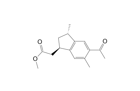 2-[(1R,3S)-5-acetyl-3,6-dimethyl-2,3-dihydro-1H-inden-1-yl]acetic acid methyl ester