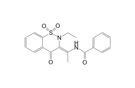 benzamide, N-[(1Z)-1-(2-ethyl-1,1-dioxido-4-oxo-2H-1,2-benzothiazin-3(4H)-ylidene)ethyl]-