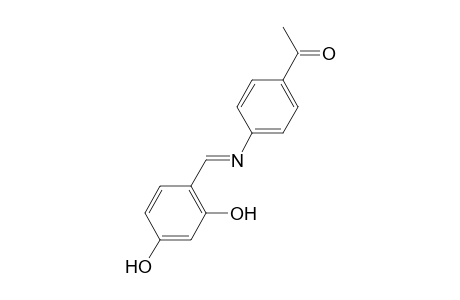 1-[4-[(2,4-dihydroxy-benzylidene)-amino]-phenyl]-ethanone