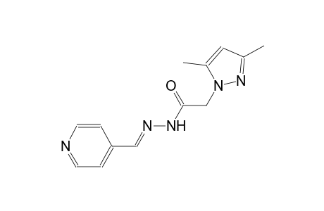 2-(3,5-dimethyl-1H-pyrazol-1-yl)-N'-[(E)-4-pyridinylmethylidene]acetohydrazide
