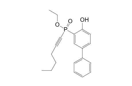 Ethyl hex-1-ynyl(4-hydroxybiphenyl-3-yl)phosphinate