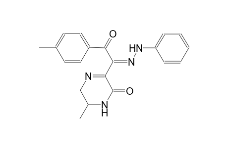 1,2-ethanedione, 1-(4-methylphenyl)-2-(3,4,5,6-tetrahydro-5-methyl-3-oxopyrazinyl)-, 2-(phenylhydrazone), (2Z)-