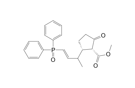 Cyclopentanecarboxylic acid, 2-[3-(diphenylphosphinyl)-1-methyl-2-propenyl]-5-oxo-, methyl ester, [1.alpha.,2.beta.(1R*,2E)]-(.+-.)-