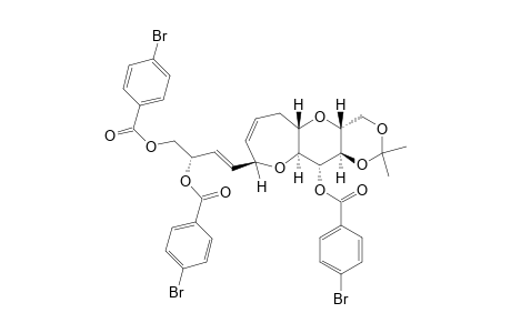(4aR,5aS,9R,10aS,11R,11aR,3'S)11-(p-Bromobenzoyloxy)-9-[(E)-3',4'-di(p-bromobenzoyloxy)-1'-butenyl]-4,4a,5a,6,9,10a,11,11a-decahydrooxepino[2',3':5,6]pyrano[3,2-d]-1.3-dioxin