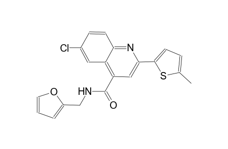 6-chloro-N-(2-furylmethyl)-2-(5-methyl-2-thienyl)-4-quinolinecarboxamide