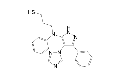 1-[5-(N-Phenyl-N-mercaptopropyl)amino-3-phenyl-1H-pyrazol-4-yl]-1,2,4-triazole