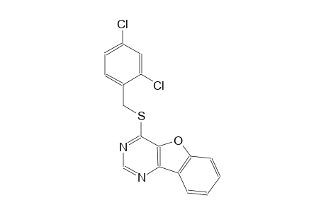 4-[(2,4-dichlorobenzyl)sulfanyl][1]benzofuro[3,2-d]pyrimidine