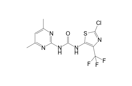 1-[2-chloranyl-4-(trifluoromethyl)-1,3-thiazol-5-yl]-3-(4,6-dimethylpyrimidin-2-yl)urea