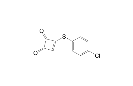 3-(4-Chlorophenyl)thio-3-cyclobuten-1,2-dione