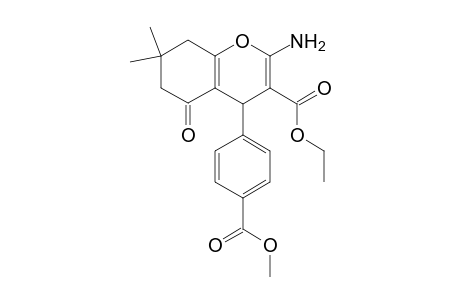Ethyl 4-(4-(methoxycarbonyl)phenyl)-2-amino-5,6,7,8-tetrahydro-7,7-dimethyl-5-oxo-4H-chromene-3-carboxylate