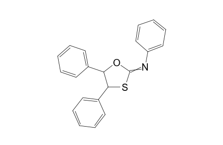 N-(4,5-Diphenyl-1,3-oxathiolan-2-ylidene)benzenamine