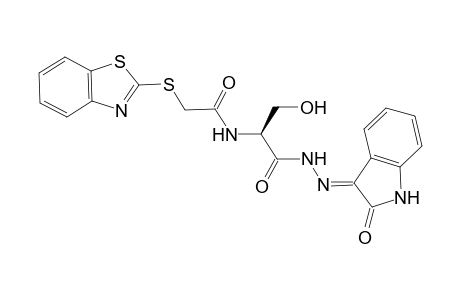 3-[2-Benzothiazolylthioacetyl L-serinyl]-1,3-dihydroindol-2-one hydrazone