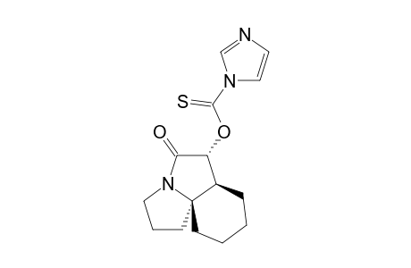 (1R*,6AR*,10AR*)-OCTAHYDRO-1-O-(IMIDAZOYLTHIOCARBONYL)-2H-CYCLOHEXA-[H]-PYRROLIZINE-2-ONE