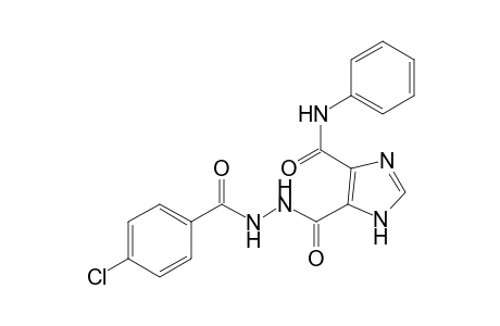 Hydrazine, 1-(4-chlorobenzoyl)-2-(4-phenylaminocarbonyl-5-imidazolylcarbonyl)-