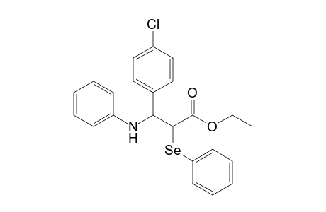 Ethyl 3-(phenylamino)-2-(phenylseleno)-3-(4-chlorophenyl)propionate