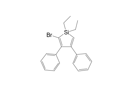 2-bromanyl-1,1-diethyl-3,4-diphenyl-silole