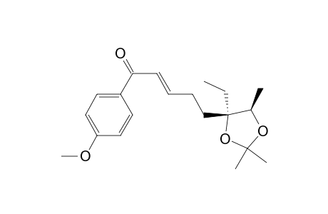 (2E)-5-[(4S,5R)-4-Ethyl-2,2,5-trimethyl-1,3-dioxolan-4-yl]-1-(4-methoxyphenyl)pent-2-en-1-one