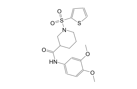 N-(3,4-dimethoxyphenyl)-1-(2-thienylsulfonyl)-3-piperidinecarboxamide