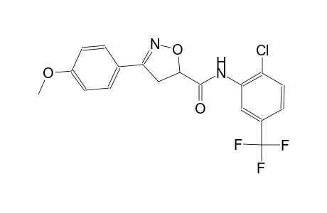 N-[2-chloro-5-(trifluoromethyl)phenyl]-3-(4-methoxyphenyl)-4,5-dihydro-5-isoxazolecarboxamide