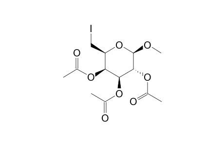 .alpha.-D-Galactopyranoside, methyl 6-deoxy-6-iodo-, triacetate