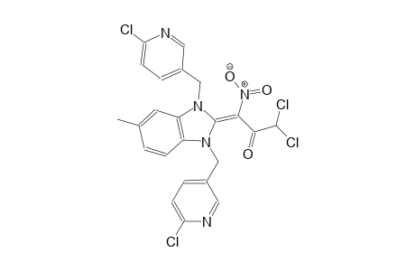 (1Z)-1-{1,3-bis[(6-chloro-3-pyridinyl)methyl]-5-methyl-1,3-dihydro-2H-benzimidazol-2-ylidene}-3,3-dichloro-1-nitro-2-propanone