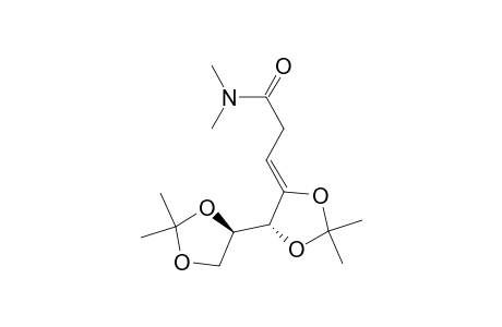 Propanamide, N,N-dimethyl-3-(2,2,2',2'-tetramethyl[4,4'-bi-1,3-dioxolan]-5-ylidene)-, [R-(R*,R*)]-