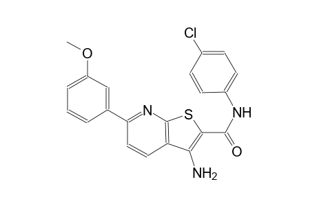 3-amino-N-(4-chlorophenyl)-6-(3-methoxyphenyl)thieno[2,3-b]pyridine-2-carboxamide