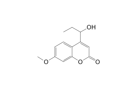 4-(1-hydroxypropyl)-7-methoxy-1-benzopyran-2-one