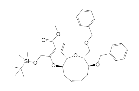 (E)-3-[[(2S,3R,5Z,8S,9R)-8-benzoxy-9-(benzoxymethyl)-2-vinyl-2,3,4,7,8,9-hexahydrooxonin-3-yl]oxy]-4-[tert-butyl(dimethyl)silyl]oxy-but-2-enoic acid methyl ester