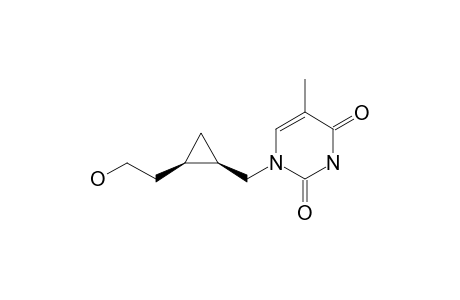 1-[[(1R,2R)-2-(2-hydroxyethyl)cyclopropyl]methyl]-5-methyl-pyrimidine-2,4-quinone