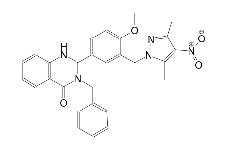 4(1H)-quinazolinone, 2-[3-[(3,5-dimethyl-4-nitro-1H-pyrazol-1-yl)methyl]-4-methoxyphenyl]-2,3-dihydro-3-(phenylmethyl)-