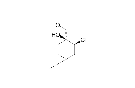 3.beta.-Hydroxy-4.beta.-chloro-10-methoxy (cis)-carane