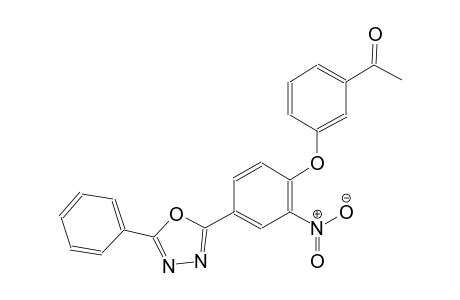 1-{3-[2-nitro-4-(5-phenyl-1,3,4-oxadiazol-2-yl)phenoxy]phenyl}ethanone