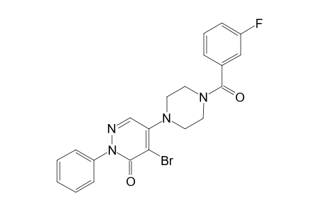 3(2H)-Pyridazinone, 4-bromo-5-[4-(3-fluorobenzoyl)-1-piperazinyl]-2-phenyl-