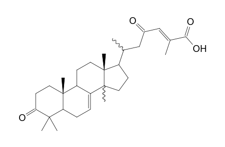23-Oxo-Lanost-7,24-en-3-one-25-Carboxylic Acid