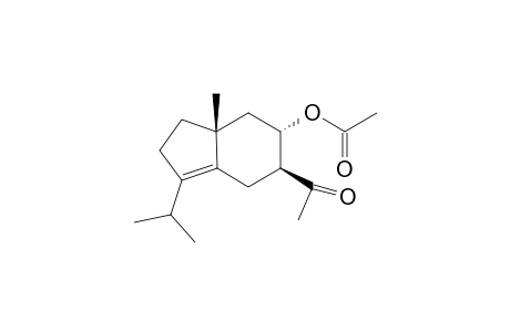 Acetic acid (3aR,5S,6S)-6-acetyl-1-isopropyl-3a-methyl-3,3a,4,5,6,7-hexahydro-2H-inden-5-yl ester