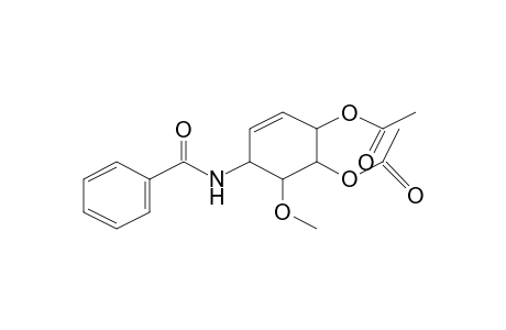 (6-acetoxy-4-benzamido-5-methoxy-cyclohex-2-en-1-yl) acetate