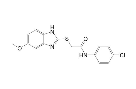 N-(4-chlorophenyl)-2-[(5-methoxy-1H-benzimidazol-2-yl)sulfanyl]acetamide